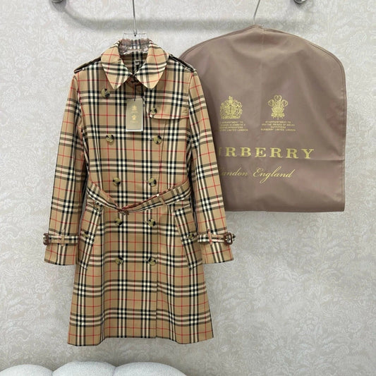 BURBERRY PLAID TRENCH COAT 275085