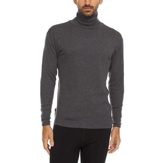 Midweight Men's Wool Turtleneck - 100% Merino Wool